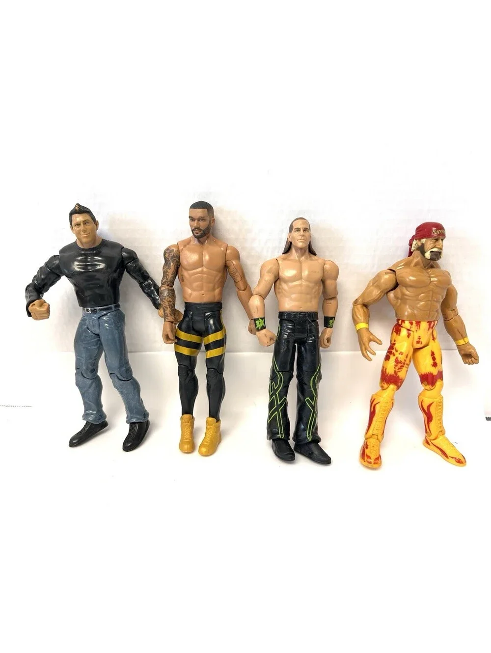 Lot WWE/WWF Wrestling Action Figures 1999 Hulk 2003 Miz Anglo Montez Profit